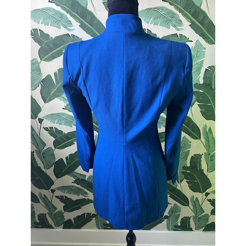 Zara Longline Blazer Women XS Blue - Picture 7 of 10